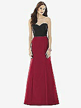 Front View Thumbnail - Burgundy & Black Alfred Sung Style D728