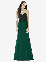 Front View Thumbnail - Hunter Green & Black Alfred Sung Style D728