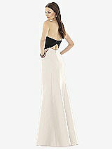 Rear View Thumbnail - Ivory & Black Alfred Sung Style D728