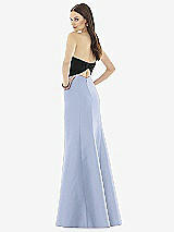 Rear View Thumbnail - Sky Blue & Black Alfred Sung Style D728