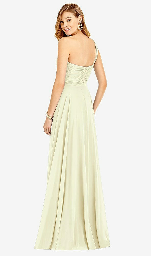 Back View - Butter Yellow After Six Bridesmaid Dress 6751