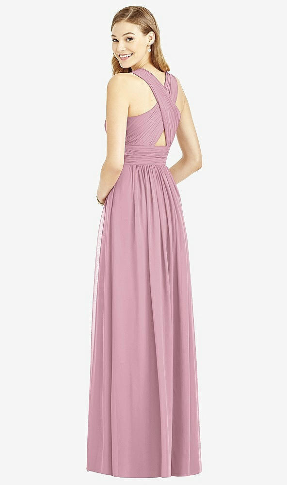 Back View - Dusty Pink After Six Bridesmaid Dress 6752