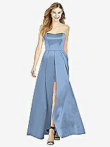Front View Thumbnail - Windsor Blue After Six Bridesmaid Dress 6755
