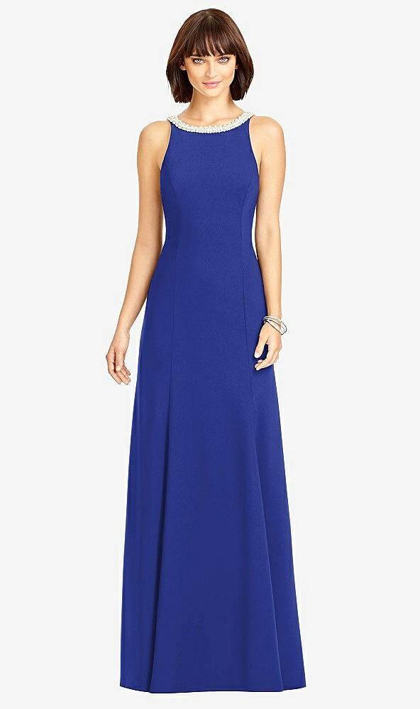 Back View - Cobalt Blue Dessy Collection Style 2972