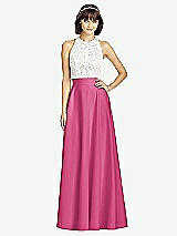 Front View Thumbnail - Tea Rose Crepe Maxi Skirt