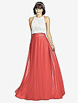 Front View Thumbnail - Perfect Coral Dessy Bridesmaid Skirt S2977