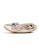 Rear View Thumbnail - Rose Gold Talaria Premium Folding Flats