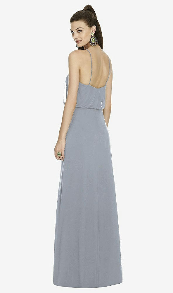 Back View - Platinum Alfred Sung Bridesmaid Dress D738
