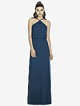Front View Thumbnail - Sofia Blue Alfred Sung Bridesmaid Dress D738