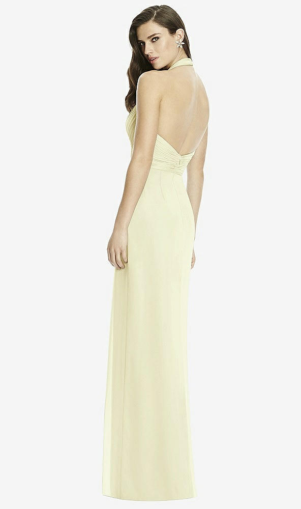 Back View - Butter Yellow Dessy Bridesmaid Dress 2992