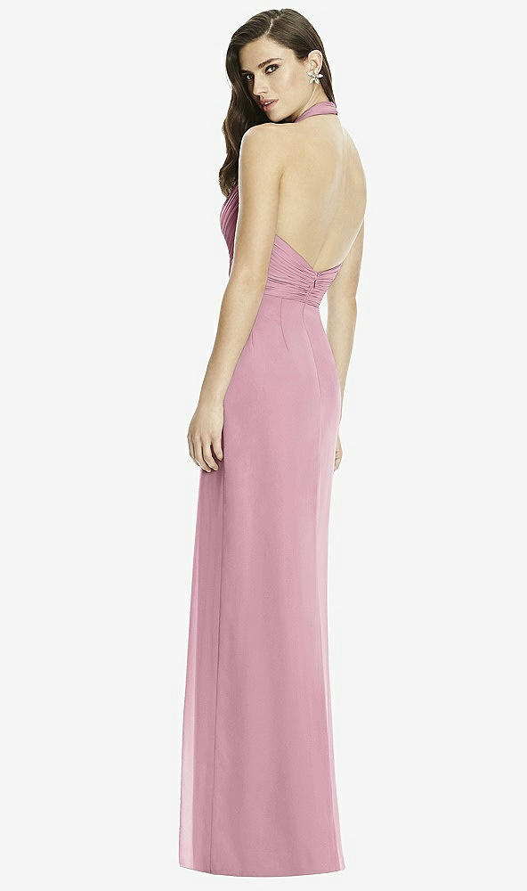 Back View - Dusty Pink Dessy Bridesmaid Dress 2992