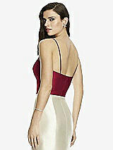 Rear View Thumbnail - Burgundy Dessy Bridesmaid Top T2979