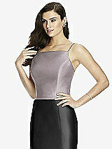 Front View Thumbnail - Cashmere Gray Dessy Bridesmaid Top T2979