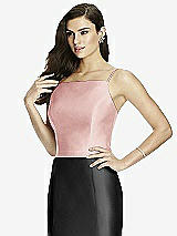 Front View Thumbnail - Rose Dessy Bridesmaid Top T2979