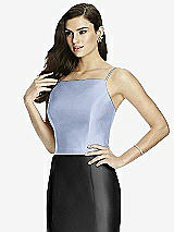 Front View Thumbnail - Sky Blue Dessy Bridesmaid Top T2979