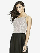 Front View Thumbnail - Oyster Dessy Bridesmaid Top T2983