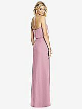 Rear View Thumbnail - Dusty Pink Full Length Lux Chiffon Blouson Bodice