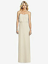 Front View Thumbnail - Champagne Full Length Lux Chiffon Blouson Bodice