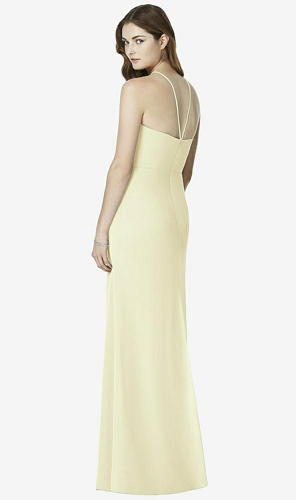 Back View - Butter Yellow After Six Bridesmaid Dress 6762