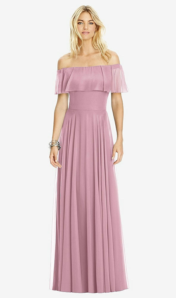 Front View - Dusty Pink After Six Bridesmaid Dress 6763