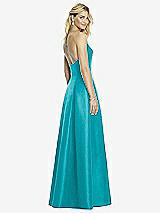 Rear View Thumbnail - Vintage Teal After Six Bridesmaid Dress 6767