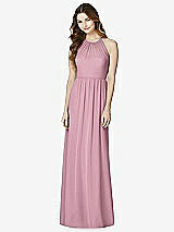 Front View Thumbnail - Dusty Pink Bella Bridesmaids Dress BB100