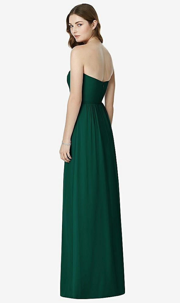 Back View - Hunter Green Bella Bridesmaids Dress BB101