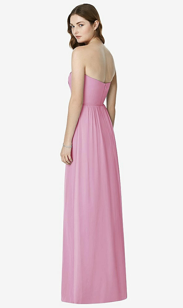 Back View - Powder Pink Bella Bridesmaids Dress BB101