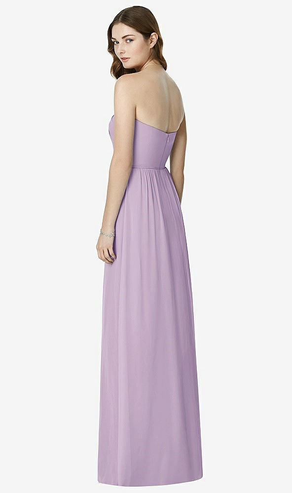 Back View - Pale Purple Bella Bridesmaids Dress BB101