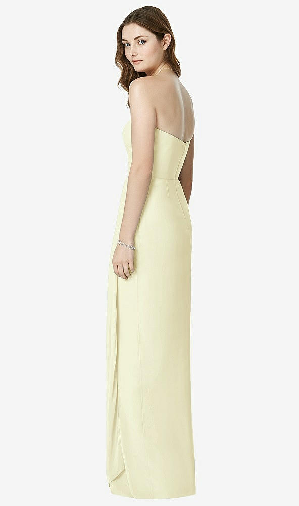 Back View - Butter Yellow Bella Bridesmaids Dress BB102