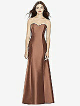 Front View Thumbnail - Cognac Bella Bridesmaids Dress BB104
