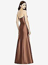 Rear View Thumbnail - Cognac Bella Bridesmaids Dress BB104