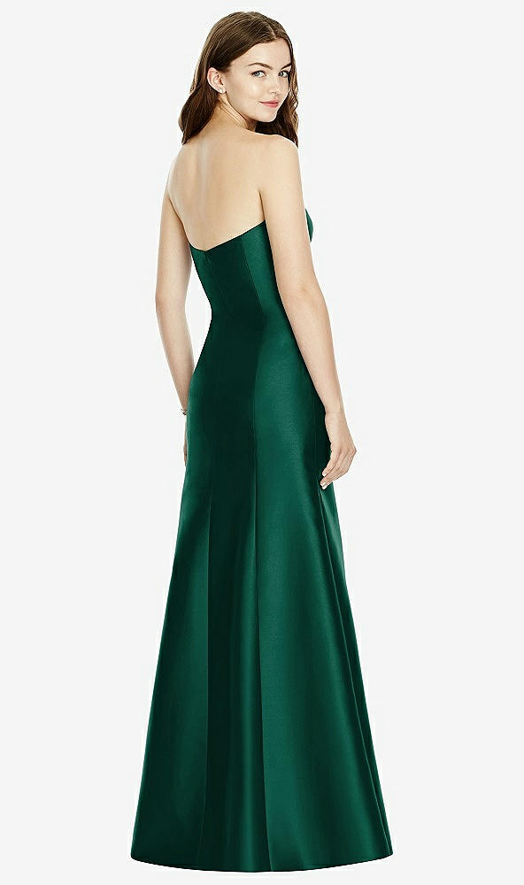 Back View - Hunter Green Bella Bridesmaids Dress BB104