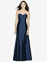 Front View Thumbnail - Midnight Navy Bella Bridesmaids Dress BB104