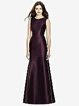 Rear View Thumbnail - Deep Plum Bella Bridesmaids Dress BB106