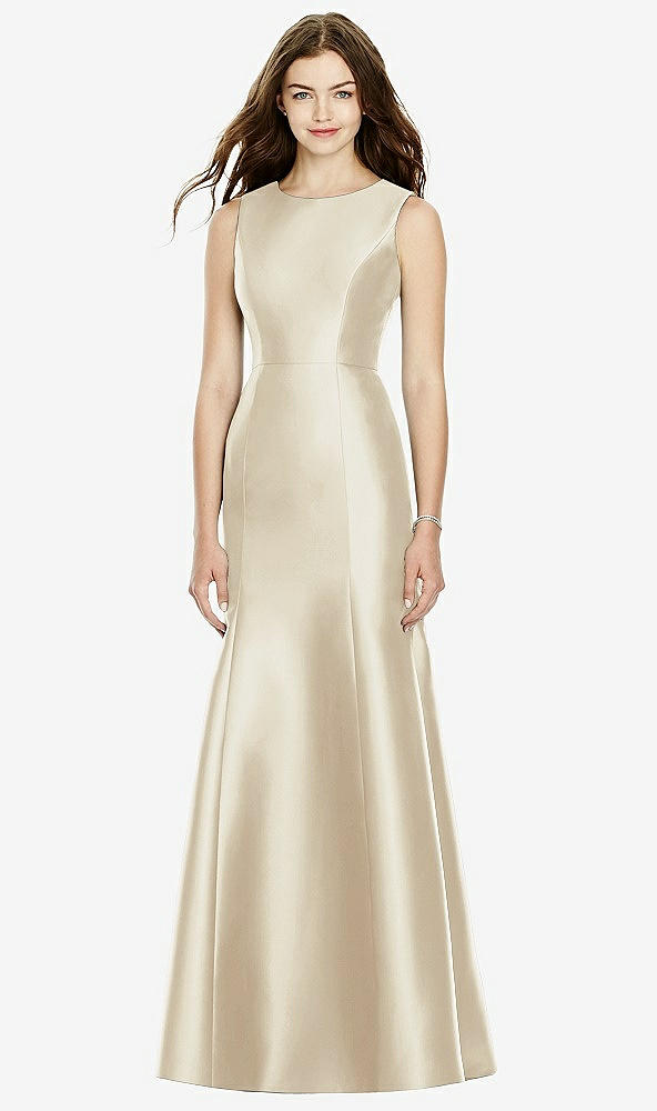 Back View - Champagne Bella Bridesmaids Dress BB106