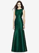 Rear View Thumbnail - Hunter Green Bella Bridesmaids Dress BB106