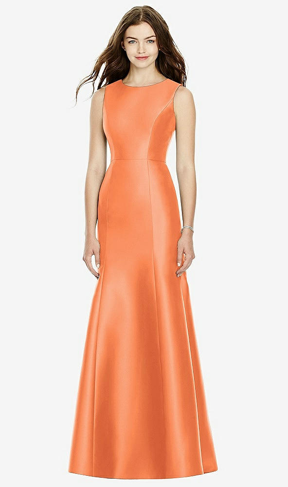 Back View - Portofino Orange Bella Bridesmaids Dress BB106