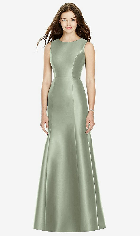 Back View - Sage Bella Bridesmaids Dress BB106