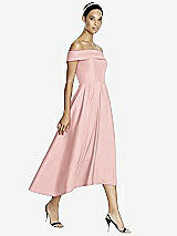 Front View Thumbnail - Rose Studio Design 4513 Midi Off-the-Shoulder Bridesmaid Dress