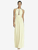 Front View Thumbnail - Butter Yellow & Dark Nude Studio Design Bridesmaid Dress 4518