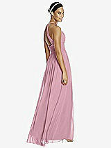 Rear View Thumbnail - Dusty Pink & Dark Nude Studio Design Bridesmaid Dress 4518