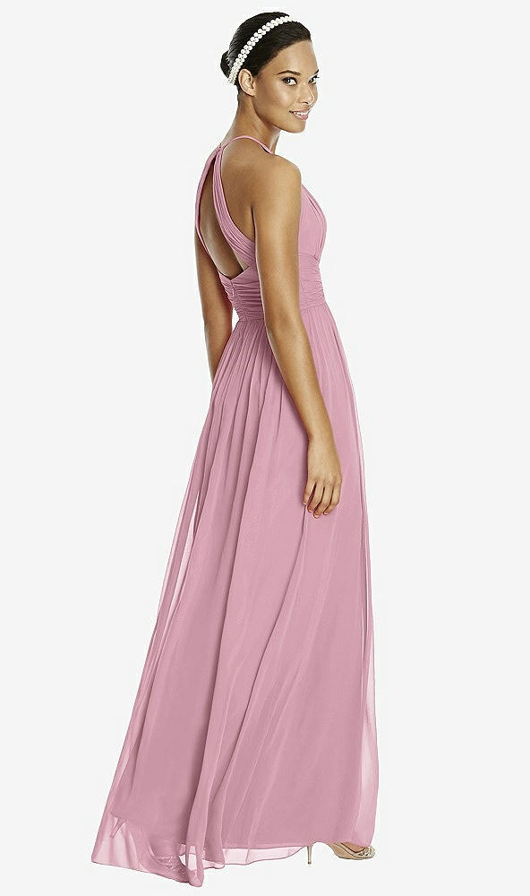 Back View - Dusty Pink & Dark Nude Studio Design Bridesmaid Dress 4518