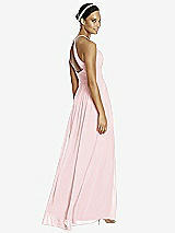 Rear View Thumbnail - Ballet Pink & Dark Nude Studio Design Bridesmaid Dress 4518