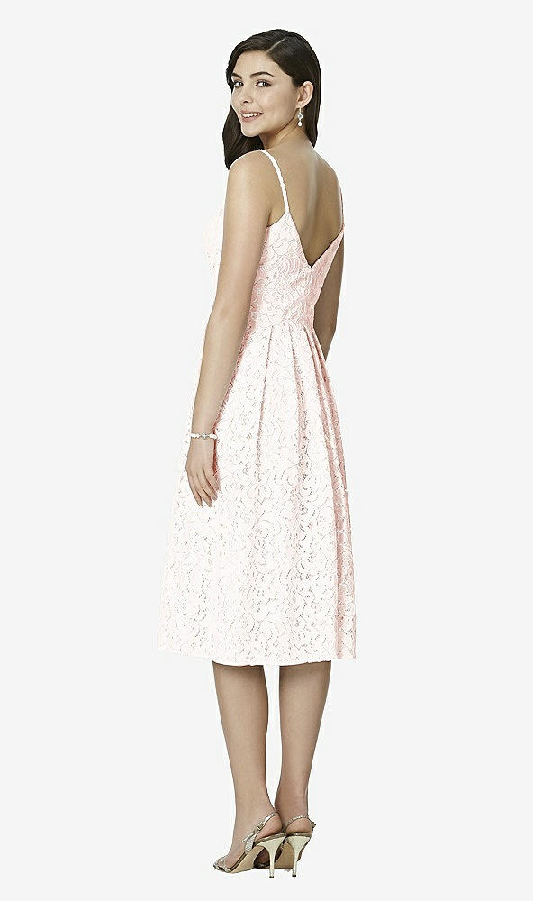 Back View - White & Blush Studio Design Bridesmaid Dresses 4522