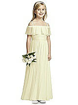 Front View Thumbnail - Butter Yellow Flower Girl Dress FL4053