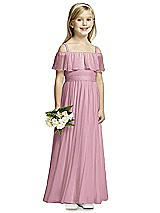 Front View Thumbnail - Dusty Pink Flower Girl Dress FL4053