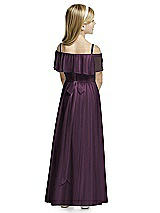 Rear View Thumbnail - Aubergine Flower Girl Dress FL4053