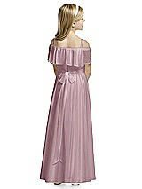 Rear View Thumbnail - Dusty Rose Flower Girl Dress FL4053