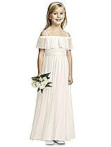 Front View Thumbnail - Ivory Flower Girl Dress FL4053